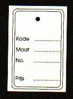 Hangetiket 60x40mm bedrukt geen perf Td27924605