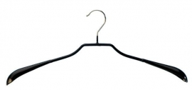 Hanger zwart anti-slip rubber 46cm Tms8339L
