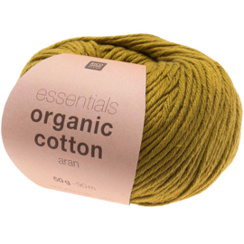 Organic Cotton Aran 014 olijf