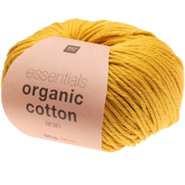 Organic Cotton Aran 004 mosterd