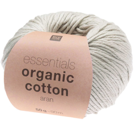 Organic Cotton Aran 018 zilver