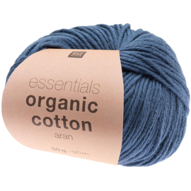 Organic Cotton Aran 013 marine blauw