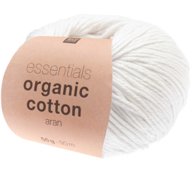 Organic Cotton Aran 001 wit