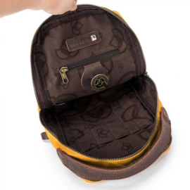Della Q messenger bag blauw