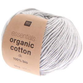 Organic Cotton Dk 018 zilver grijs