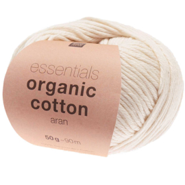 Organic Cotton Aran 002 creme