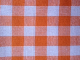 Tafelkleed Oranje Ruitjes 2cm