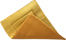 Boxkleed/ Speelkleed: Minky geel 75 x 95 cm
