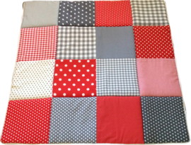 Speelkleed Rood met grijs