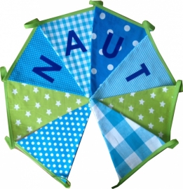 Vlaggetjes met naam: ontwerp Naut