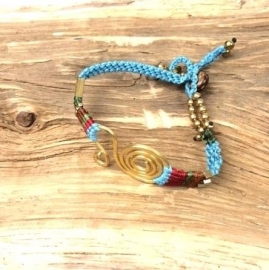 Ibiza orignals armband lichtblauw