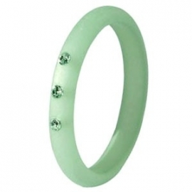 Polaris ring crysolite green 3 mm