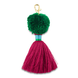 Sleutelhanger pompom met kwast