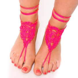 Urban Hippies barefoot sandalen, bubblegum