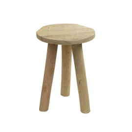 Ronde tafel, eucalyptus, zelfmontage