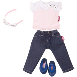 4-delige set, Denim Cat (G3403317)