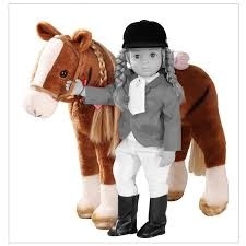 34 02375 Stevig paard met poppenhaar