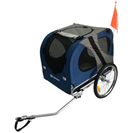 Hondenfietskar Original - Opvouwbaar - Blauw - Large