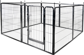Puppyren ZECTA ZWART 205x196x80CM
