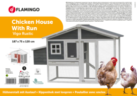 Flamingo Kippenhok Vigo Rustic Grijs