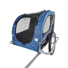 Hondenfietskar Ease - Met vering - Opvouwbaar - Blauw