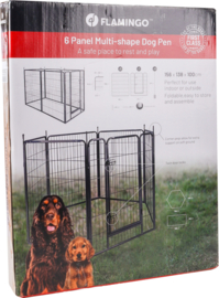 Puppyren ZECTA ZWART 156x138x100CM