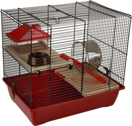 Hamsterkooi Enzo 2 Bordeaux Zwart