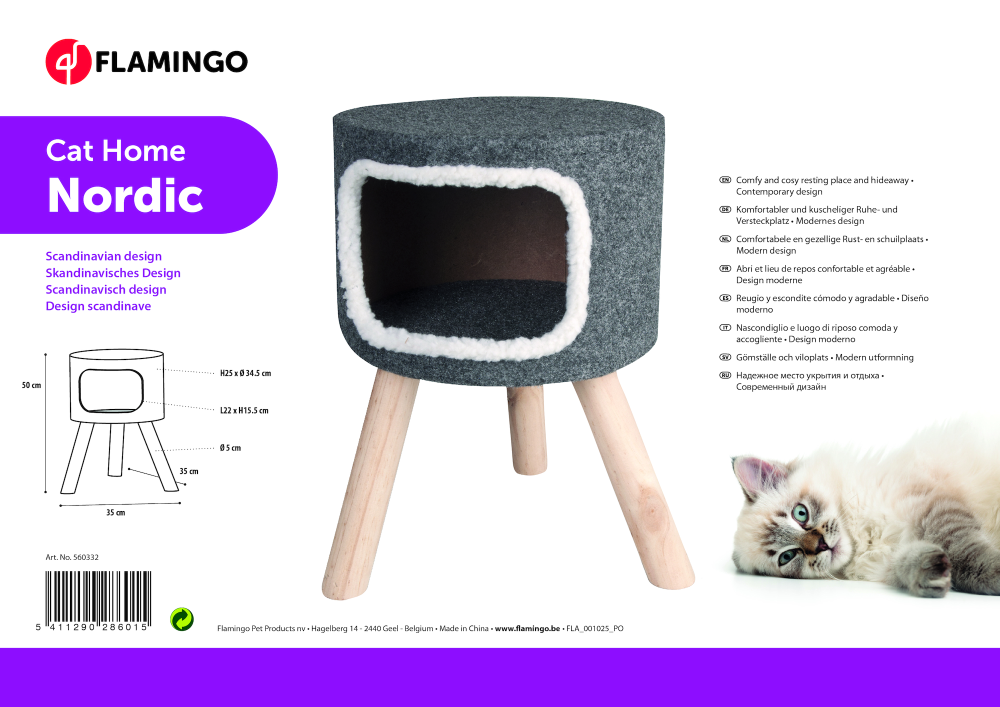 Meubel Nordic Grijs & Naturel & Wit