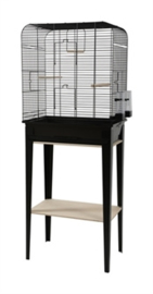 Vogelkooi CHIC LOFT 2 met meubel zwart