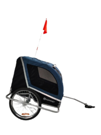 Hondenfietskar Ease - Met vering - Opvouwbaar - Blauw