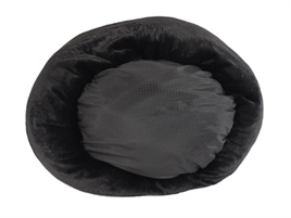 Foeiii Cozy Pluche Relax Donut Zwart 60 cm