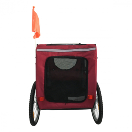 Hondenfietskar Classic - Opvouwbaar - Rood - XL