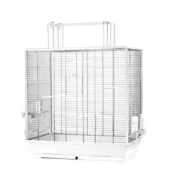 Vogelkooi Fiona cabrio wit/chroom