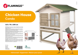 Kippenhok Flamingo Condo Scandic Wit