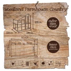 Woodland kippenhok Farmhouse