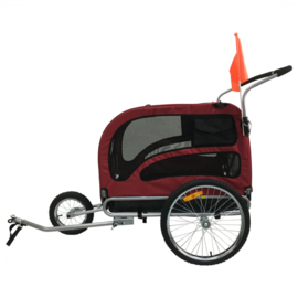 Hondenfietskar - Original Jogger - Met Jogger Functie - Rood - XL