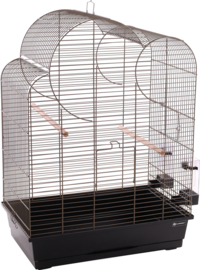 Vogelkooi Wammer 1 taupe Zwart