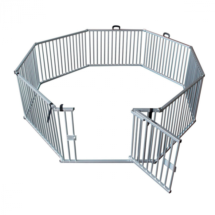 Puppyren Aluminium  (8 panelen van 80cm hoog x 80cm lang)