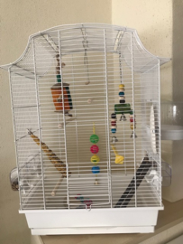 Vogelkooi Greta cabrio wit