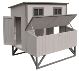 Flamingo Kippenhok Cosmo Cottage Grijs