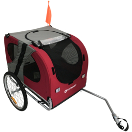 Hondenfietskar Original - Opvouwbaar - Rood - Large