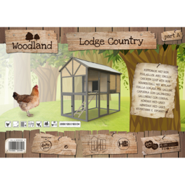 Woodland kippenhok Lodge country