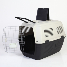 Reisbench - transportbox IATA deluxe wit/antraciet XXL