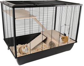 Hamsterkooi / rattenkooi Elsa Naturel Zwart