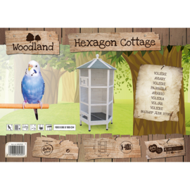 Woodland Volière Hexagon Cottage