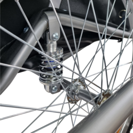 Hondenfietskar Ease - Met vering - Opvouwbaar - Blauw