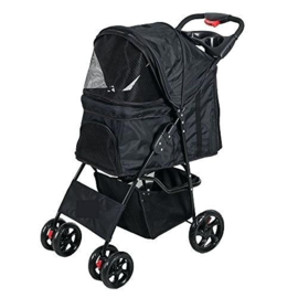 Hondenbuggy Zwart - 4 Wielen