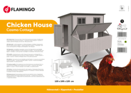 Flamingo Kippenhok Cosmo Cottage Grijs