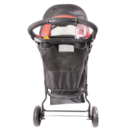 Pet buggy 3-wieler zwart/rood