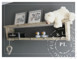 Landelijke stoere console/kapstok/wandrek